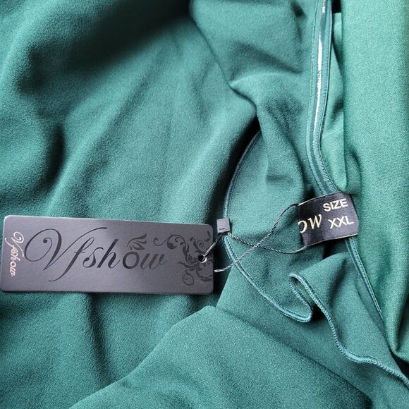 Women's Formal One-Shoulder Ruffle Maxi Dress - NWT - 2XL - Picture 8 of 10